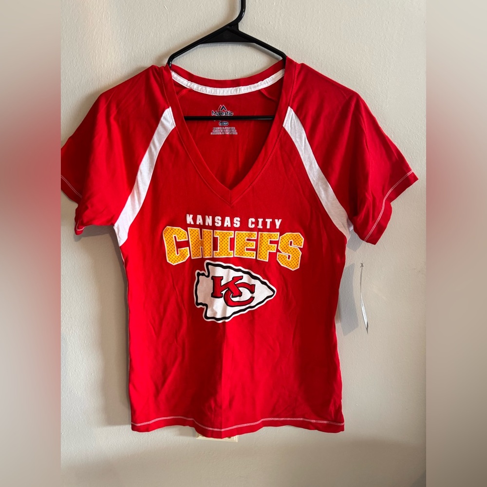 Women’s NFL Red and White Kansas City Chiefs Shirt